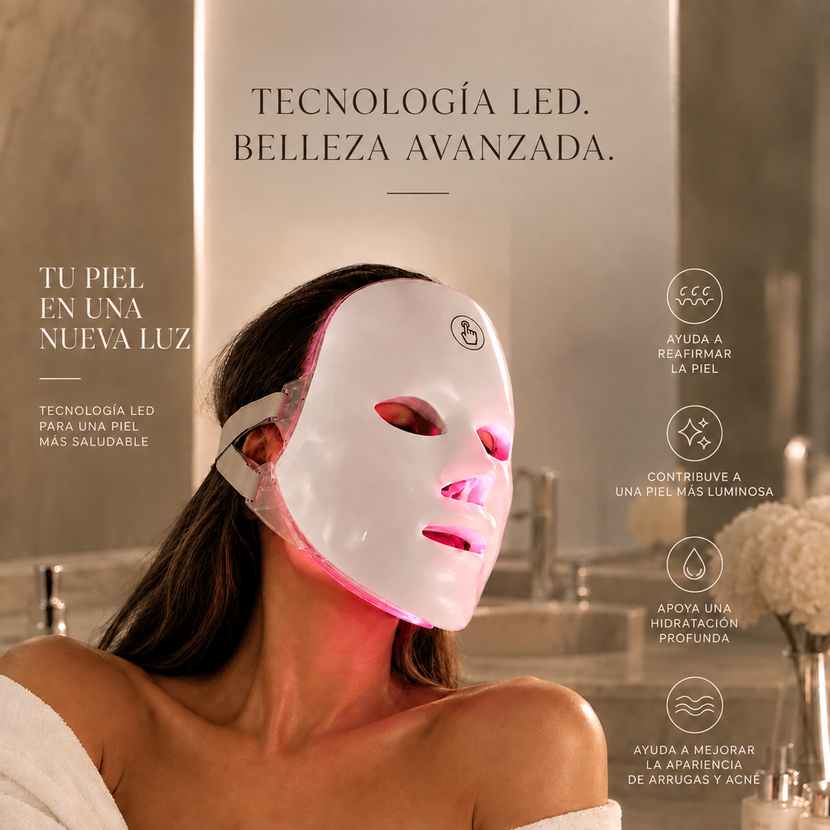 Máscara Facial LED Dermacore™