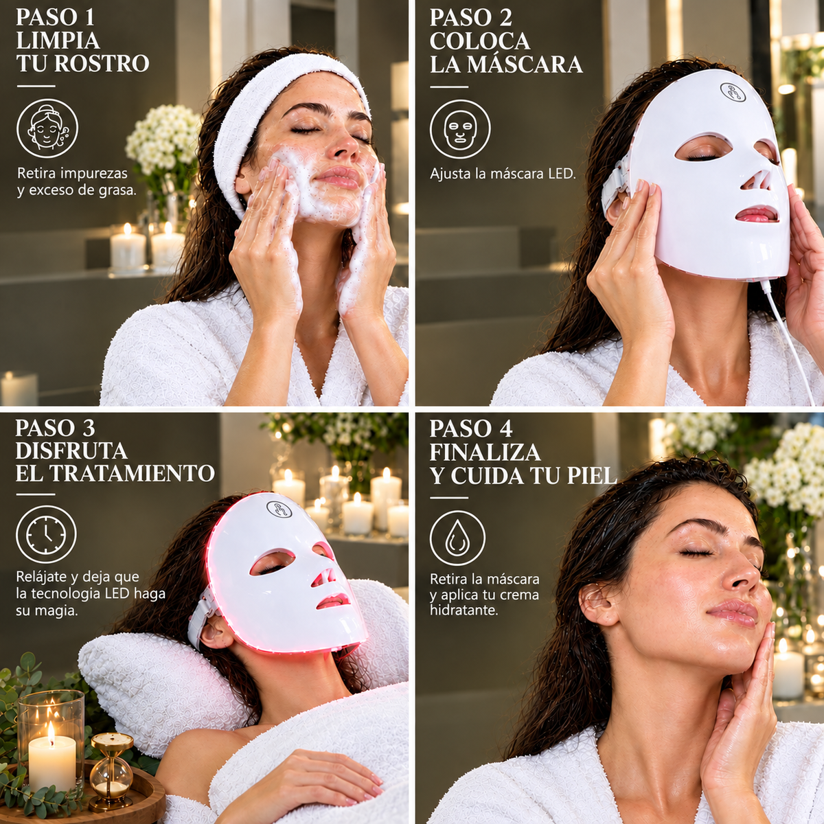 Máscara Facial LED Dermacore™
